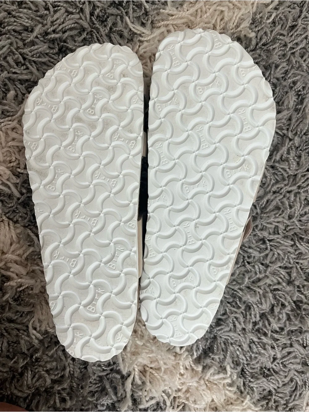 Birkenstock Beige Leather Strappy Sandals